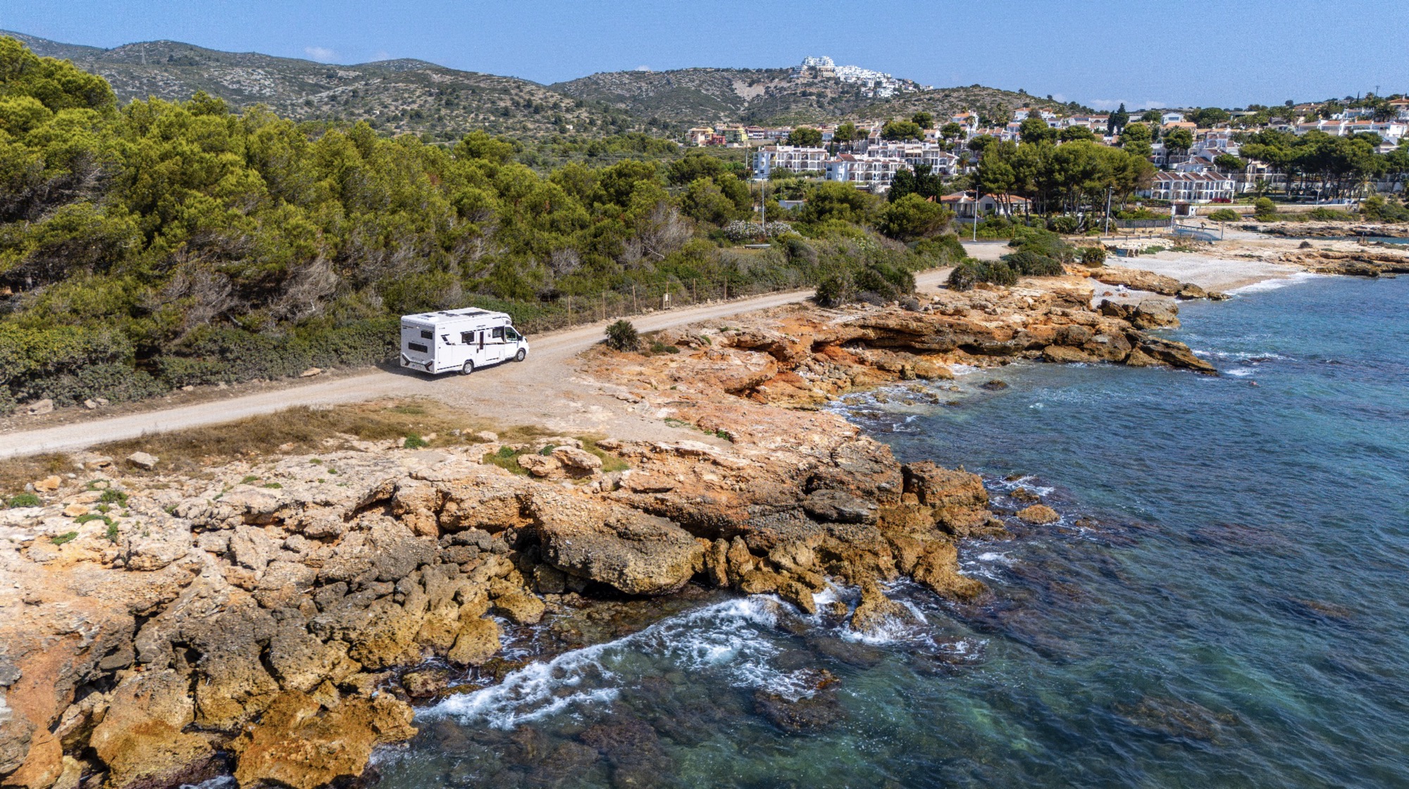 Autocaravana Benimar Tessoro T425, vista aérea